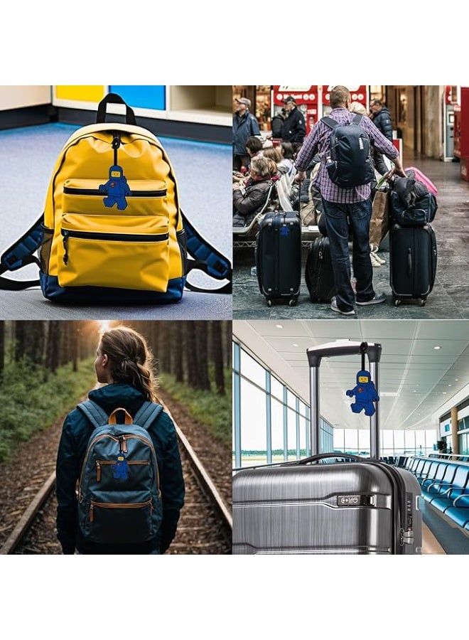 Lego IQ Minifigures Bag Tag Spaceman (Blue) - Image 3